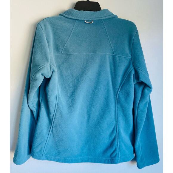Columbia Fleece Zip Up Jacket Large Blue - Picture 3 of 5